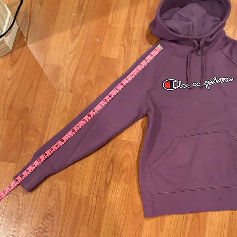 Champion Plum Hoodie with Logo - Picture 7 of 9